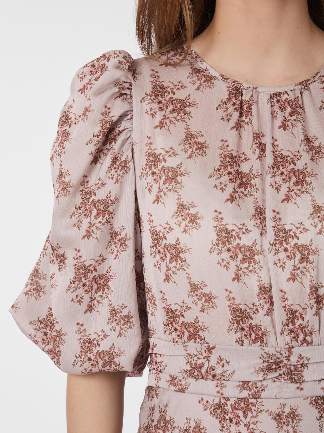 Kikka Wild Rose lang kjole - Dusty Rose